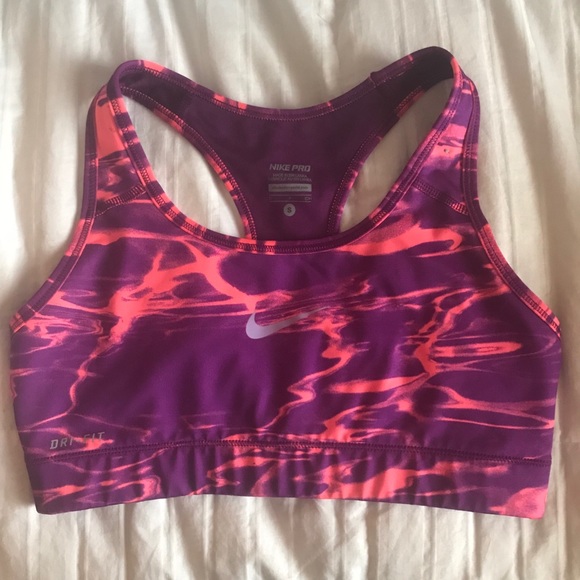 Nike Pro Dri-Fit Patterned Sports Bra - Picture 1 of 3